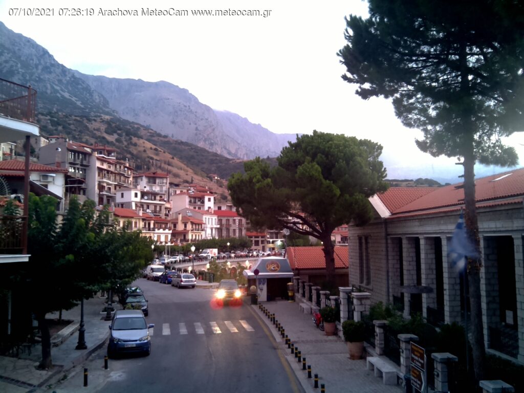 Webcam Αράχωβα | LIVE κάμερα Αράχωβα κέντρο 950μ. | Onparnassos